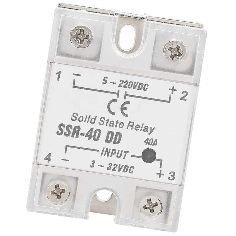 SSR-40 Solid State Relay,AC to AC,Input 6-12ma Output 40A DD