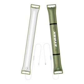 Inflatable LED Tube Camping Light with Corded Plug-in,Foldable Outdoor Camping Tent Lights with IP66 Waterproof /3 Lighting Modes/10 Adjustable Brightness for Hiking, Traveling and Party Lighting Bars