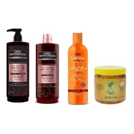 Shampoo Y Acondicionador Vegano + Activador Cantu + Gel 500g