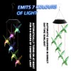 Taozoey Solar Wind Chime, LED Solar Wind Chimes Light, Butterfly