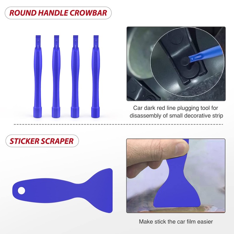 Nilight Trim Removal Tool 102 Pcs, Auto Push Pin Bumper