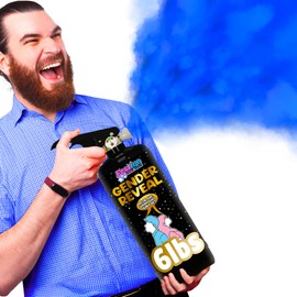 6lb Giant Gender Reveal Fire Extinguisher - 15x4" Gender Reveal Extinguisher Smoke - Fire Extinguisher Gender Reveal Party - Gender Reveal Party Extinguisher - Blasts 20+ Feet - (Blue)