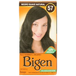 BIGEN Pack de 12 tintes marca bigen polvo tono,"bp negro suave natural 57