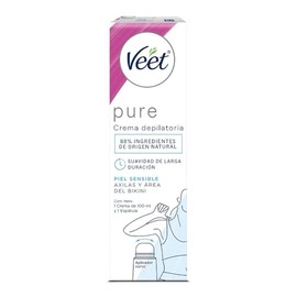 Veet Body Curv Crema Depilatoria Áxilas y Área del Bikini Piel Sensible Envase 100 ml