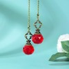 Set of 2 Vintage-Style Red Fan Pull Ceiling Fan Chain