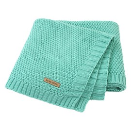 SZJIAHTM Newborn Toddler Baby Blanket Cotton Cable Cellular Knitted 100 x 80cm Soft Breathable Blanket for Baby Boy and Girls