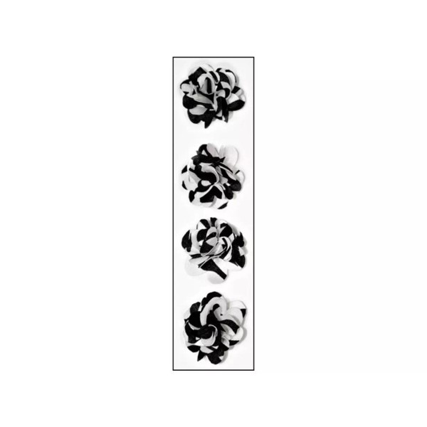 Mark Richards - Sticker Fleurettes Fabric Flower "Animal Zebra" 10787
