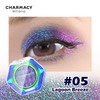 CHARMACY Multichrome Glitter Eyeshadow, Intense Pigmentation Chameleon Sparkling Eyeshadow, Bright