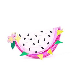 Bewaltz Novelty Handbag, Fun Shape Tween Style - (Jelly Transparent Fruit Handbag - Dragon Fruit)
