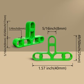 5/16 inch Tile Leveling Spacers 8mm Tile leveling clips Brick Veneer Spacer face wall tile leveling 100 pcs backsplash Ceramic wall spacing Tool