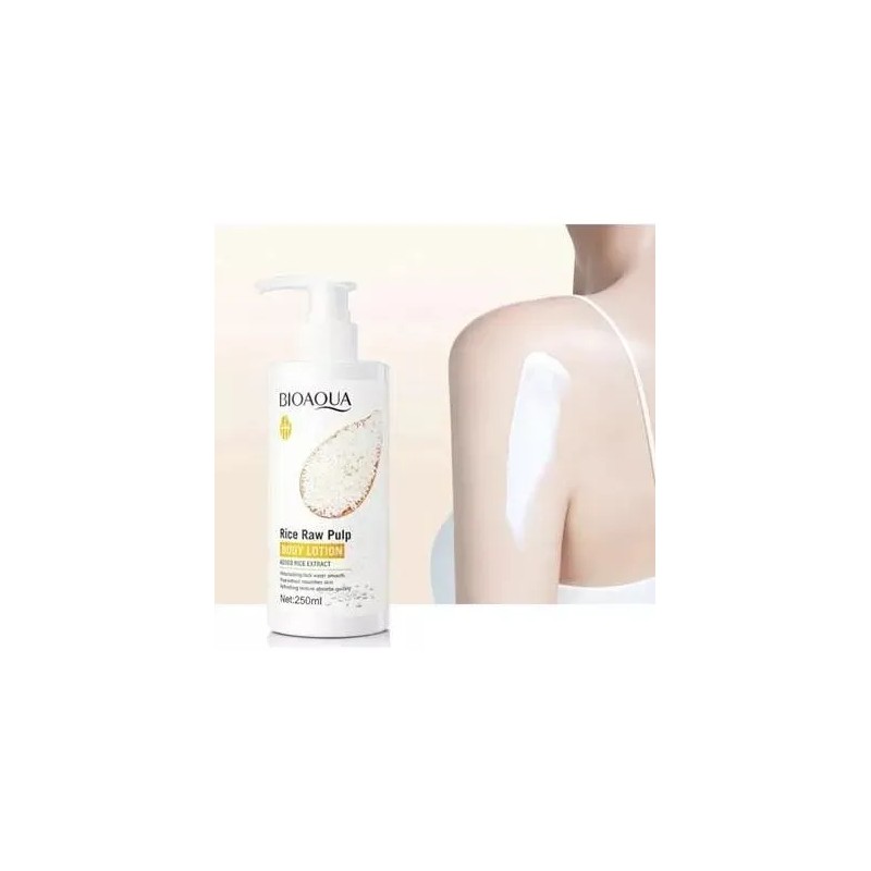 Crema Corporal Loción Extracto Arroz Bioaqua Hidrata 250ml