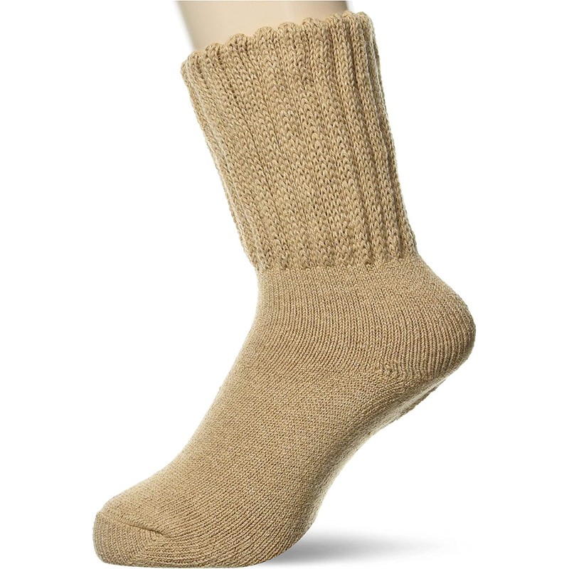 Okamoto Ashigoromo 838852 Socks, Organic Cotton, Fluffy Socks, Non-Dyeing, Heat