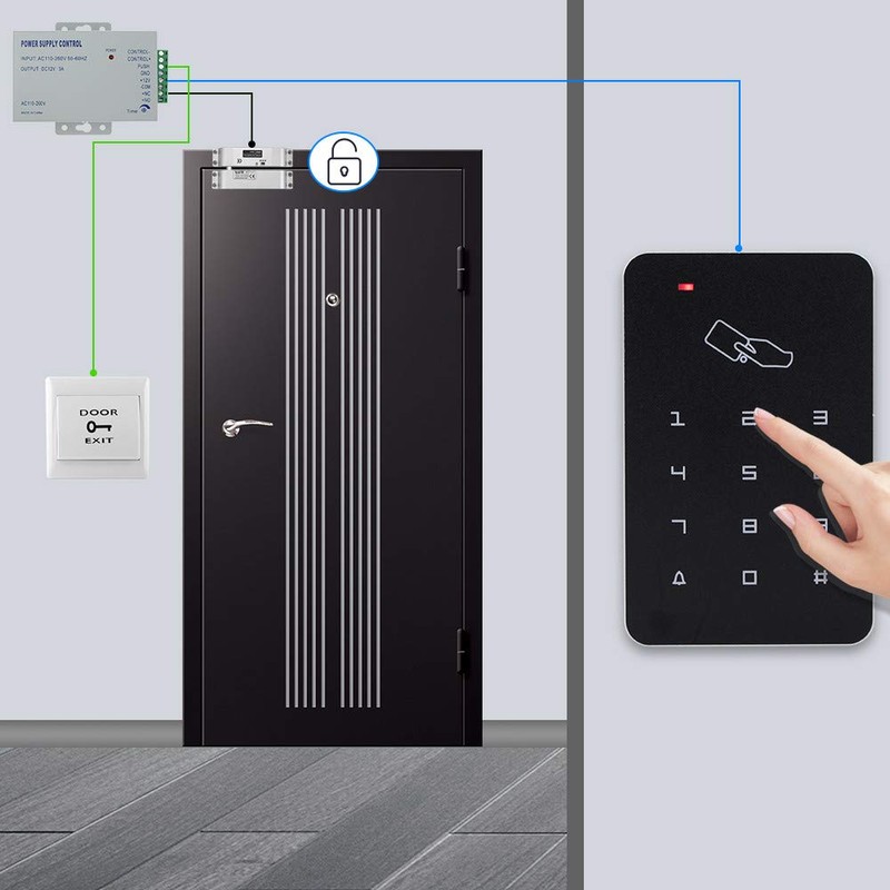 OBO HANDS RFID Door Access Control System Keypad +NC Electric