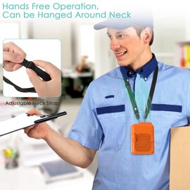 Portable Mini Waist Fan Clip on Belt, 6000mAh Rechargeable Battery Powered Wearable Body Fan With Max 23H Working Time, 3 Speeds, 5100RPM Strong Airflow for Jobsite Farm Fishing Gardening Camping