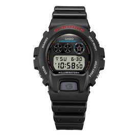 Casio G-Shock DW6900U-1D Black Band Men's Digital Watch, Grey Dial, 53.2 × 50 × 18.7 mm