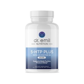DR. EMIL NUTRITION 200 MG 5-HTP Plus with SAM-e to Maintain Normal Healthy Sleep and Create a Sense of Wellbeing - 5HTP Supplement with Vitamin B6-60 Vegan Capsules, 30 Servings