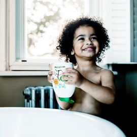 Good Bubble Stick Man Bubble Bath with Sweet Fig & Elder - 400ml Tear-Free Baby Bubble Bath for Sensitive & Eczema-Prone Skin - Sulphate-Free Bubble Bath for Toddlers