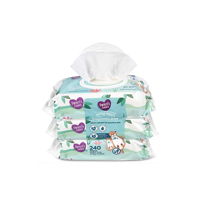 Parent's Choice Gentle Clean Fragrance-free Unscented No Scent Baby Wet