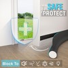 Draught excluder,Adjustable 36.6" Draft Excluder for Doors,Quick Installation, Soundproofing, Fits