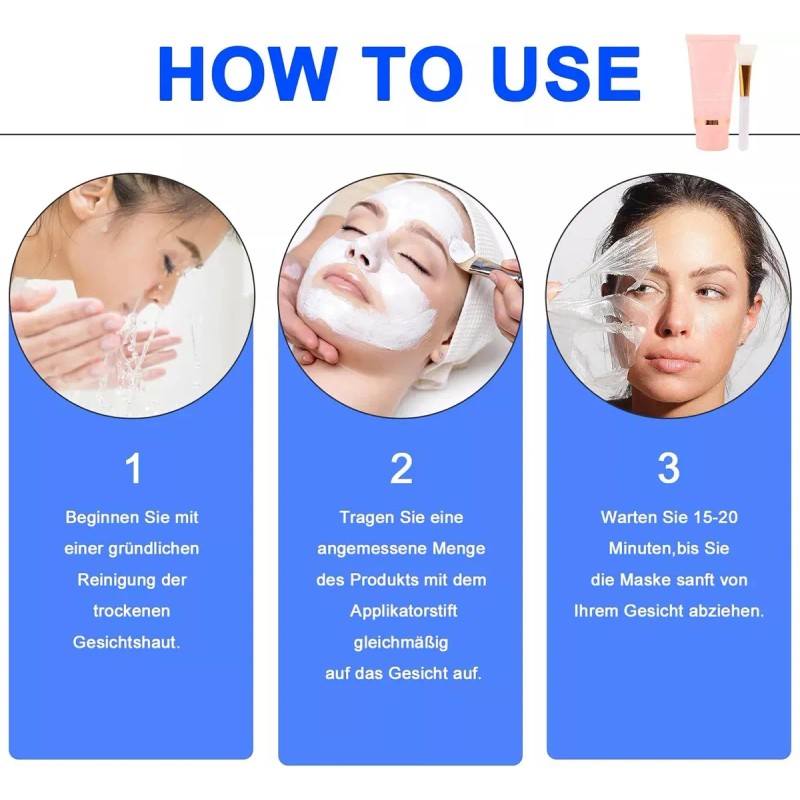 Máscara De Colágeno Para Envolver La Noche, Máscara Exfolian