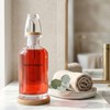 BONLONG Glass Mouthwash Dispenser for Bathroom, Clear