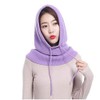 Yekeyi Winter Knitted Cashmere Ski Mask Outdoor Hat for Women,