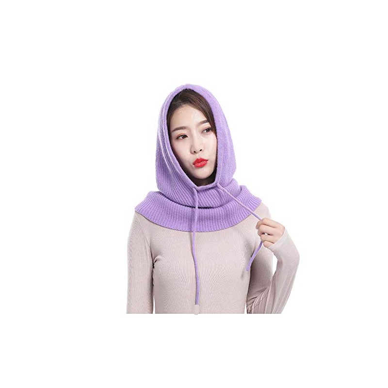 Yekeyi Winter Knitted Cashmere Ski Mask Outdoor Hat for Women,