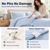 ZALAOR 6 PCS Padded Duvet Clips - Pinless Quilt Cover