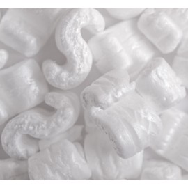 Bubblefast! Brand 3.5 cu. ft. (22.5 Gallons) Anti-Static Packing Peanuts Popcorn (White)