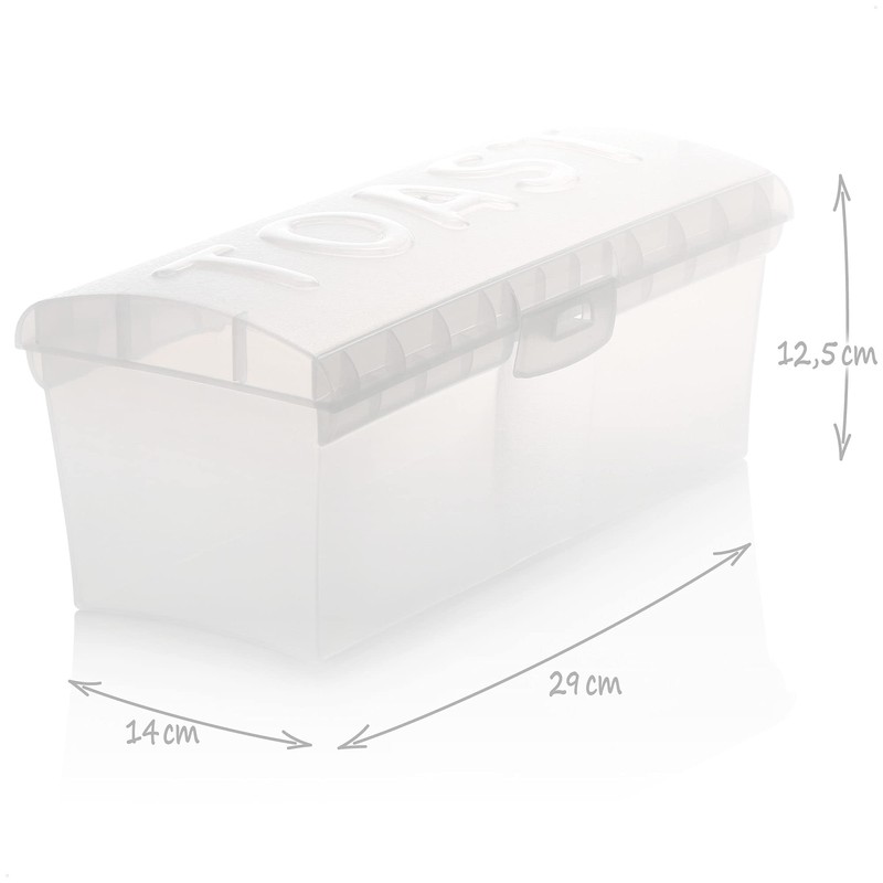 com-four® Toast box - Bread box for toast - Bread