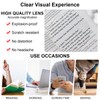 OCCI CHIARI Oversized Reading Glasses for Men 2.5 Thick Square