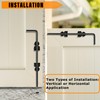 DJSUNPACKING 12" Heavy Duty Cane Bolt Gate Drop Rod-Steel Gate
