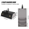 JUMRHFAN Sunglasses Organiser Travel Glasses Case Foldable Multiple Pairs Glasses