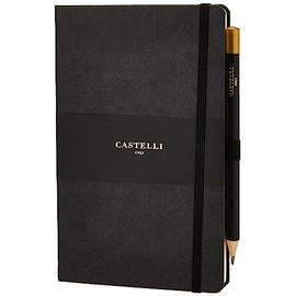 Castelli RQ24/25-464 Medium Lined Ruled Tucson Notebook - Graphite Black