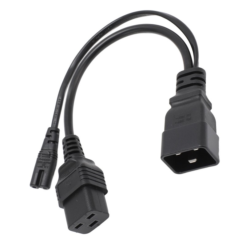 C20 to C7 C19 Y Splitter Power Plug Cord Single