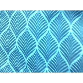 Berkshire Blue Leaf Outdoor Fabric Berkshire Fenbrook Blue Cove By the Yard