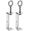 HARFINGTON 2Pcs Stainless Steel C Clamp 120mm Wide Jaw Opening