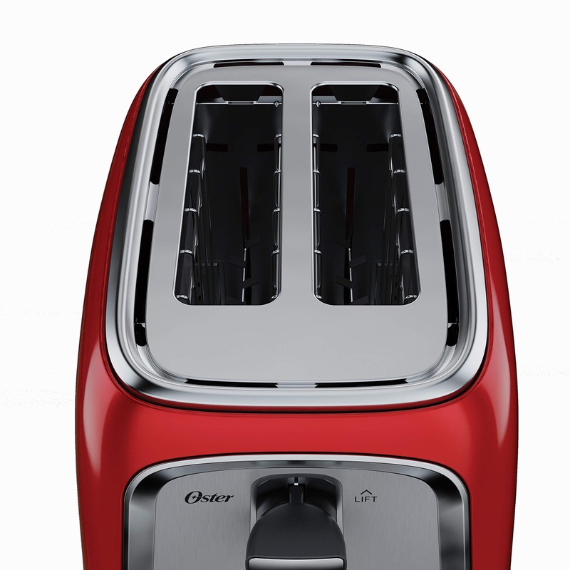 Oster® 2-Slice Toaster with Advanced Toast Technology Candy Apple Red