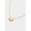 Estella Bartlett Half Sunburst Necklace - Gold Plated