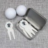 Azeeda 'Downhill Skiing' Golf Divot Tool/Repair Fork Gift Set (GO00069096)