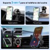Soporte Celular Auto 3 en 1 Base Telefono Tablero Rejilla
