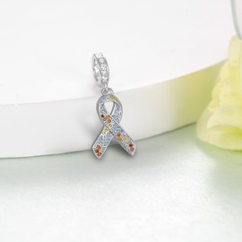 Puzzle Piece Autism Awareness 925 Sterling Silver Autism Croc Charms Autism Awareness Jewelry Gifts for Women