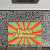 speecheese Colourful Herzlich Welcome Doormat in 40 x 60 cm