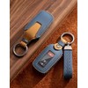 YINEOR for Toyota Key Fob Cover Leather Car Key Case