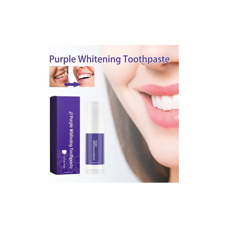 O Purple White Toothpaste Long-lasting Fresh Breath Rem 7006