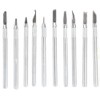 10Pcs Iron-nickel Alloy DIY Carving Pen Engraving Knife Jewelry Making