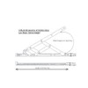 Nico 8 Inch Friction Stay Window Hinge 13mm Stack Height