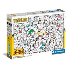 Clementoni 39804 Impossible Peanuts Puzzle 1000 Pieces for Adults and Children 14 Years, Skill Game for the Whole Family
