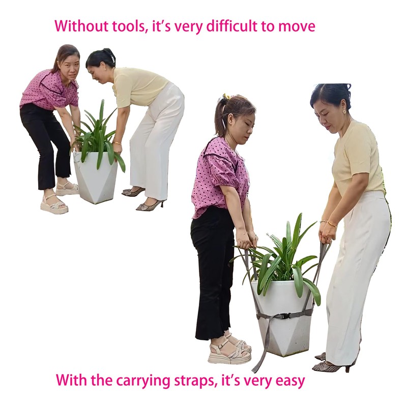 Storbuffs Potted Plant Mover and Lifting Straps for Garden, Landscaping