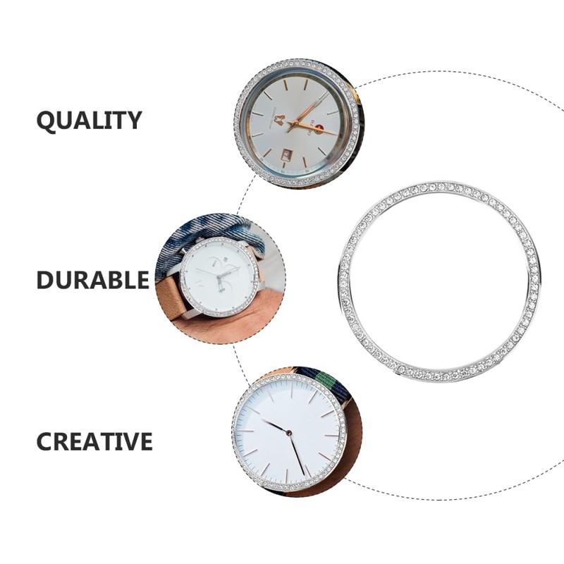 DOITOOL 2pcs Bezel for Watch Watch Case Upgrade Stylish Accessory